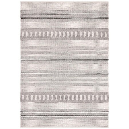 Safavieh 5 x 8 ft. Natura Flat Weave Rectangle Area Rug, Grey & Black NAT931F-5